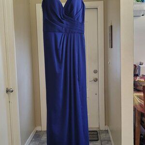 Long blue formal dress, size 6.
